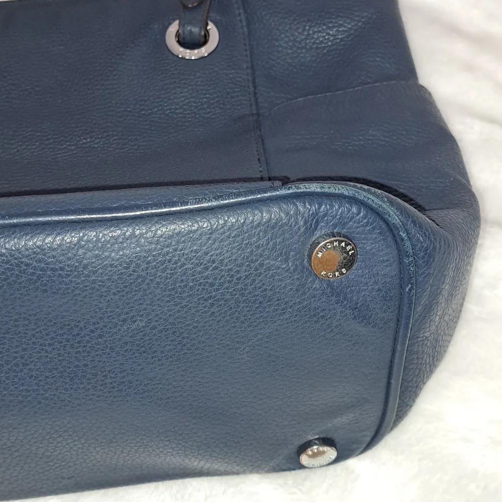 Michael Kors- Authentic Navy Leather Bag